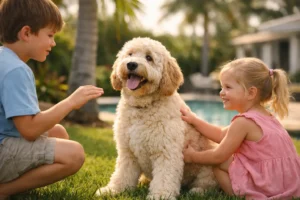 How to Train a Goldendoodle Around Children